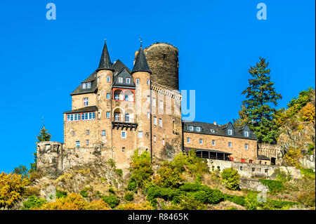 Katz château dans la gorge du Rhin, Allemagne Banque D'Images