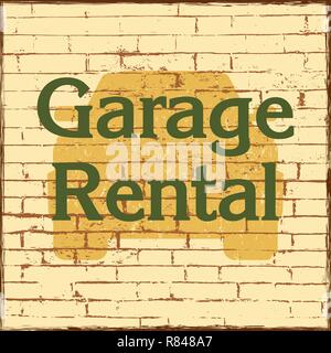 Location Garage T shirt illustration vectorielle Illustration de Vecteur