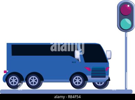 Transports et circulation routière light vector illustration design Illustration de Vecteur