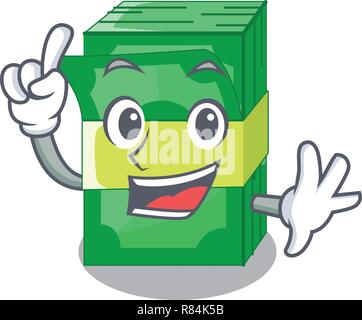 Fabricants de mettre de l'argent dans les ensembles d'emballage cartoon Illustration de Vecteur