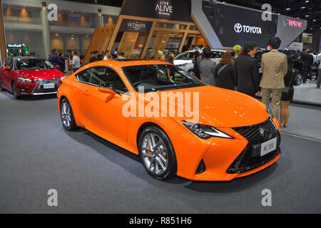 NONTHABURI - Novembre 28 : Lexus RC voiture 300 sur l'affichage à la 35e Thaïlande International Motor Expo le 28 novembre 2018 dans Nonthaburi, Thaïlande. Banque D'Images