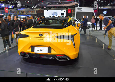 NONTHABURI - Novembre 28 : Lexus LC 500 voiture sur l'affichage à la 35e Thaïlande International Motor Expo le 28 novembre 2018 dans Nonthaburi, Thaïlande. Banque D'Images