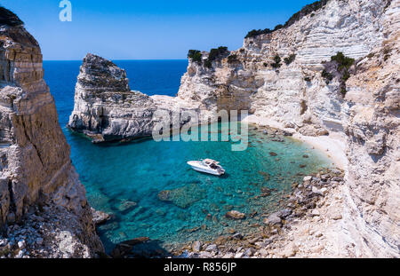 Plage secrète, anti Paxos Paxos, Grèce Banque D'Images