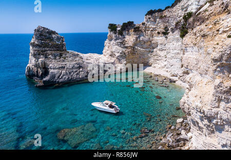 Plage secrète, anti Paxos Paxos, Grèce Banque D'Images