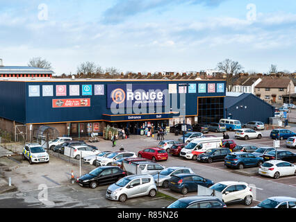 La gamme store à Southend on sea, Essex. Accueil, loisirs et jardin boutique. Banque D'Images