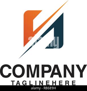 Meubles uniques logo lettre N Illustration de Vecteur