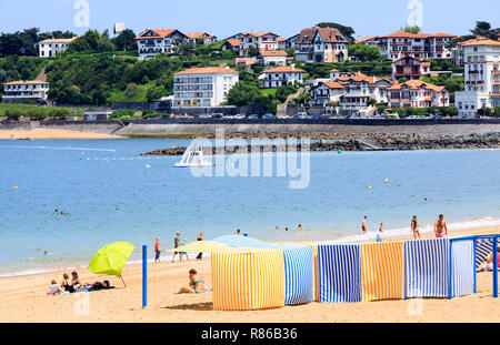 St Jean de Luz plage, France Banque D'Images