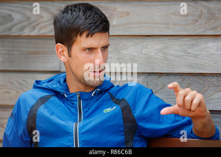 Novak Djokovic la Serbie au cours de la Wimbledon 2018 Banque D'Images