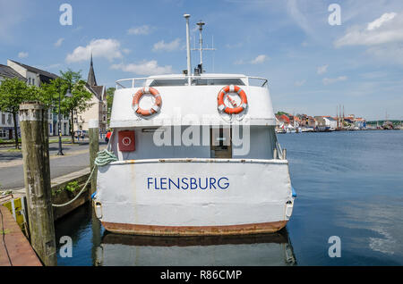 De nombreux sites dignes d'une destination touristique populaire de Flensburg. Flensburg est le commercial, culturel et touristique de la région. Banque D'Images