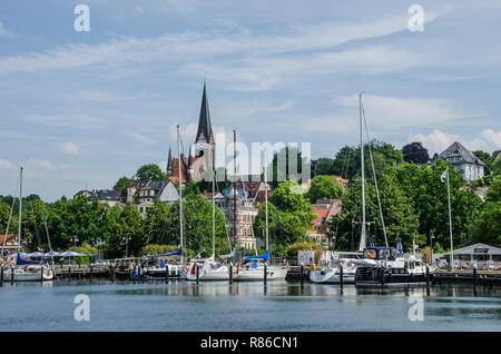 De nombreux sites dignes d'une destination touristique populaire de Flensburg. Flensburg est le commercial, culturel et touristique de la région. Banque D'Images
