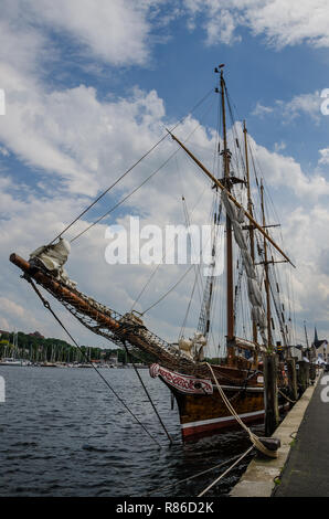 De nombreux sites dignes d'une destination touristique populaire de Flensburg. Flensburg est le commercial, culturel et touristique de la région. Banque D'Images