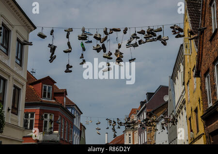 De nombreux sites dignes d'une destination touristique populaire de Flensburg. Flensburg est le commercial, culturel et touristique de la région. Banque D'Images