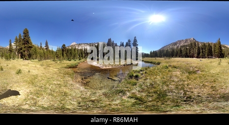 Vue panoramique à 360° de Prairie le long du ruisseau Bubbs Vidette