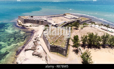 Fort San Sebastian (Sao Sebastiao), l'île de Mozambique (Ilha de Mocambique), côte de l'océan Indien. Mossuril Bay, province de Nampula. L'Afrique de portugais Banque D'Images