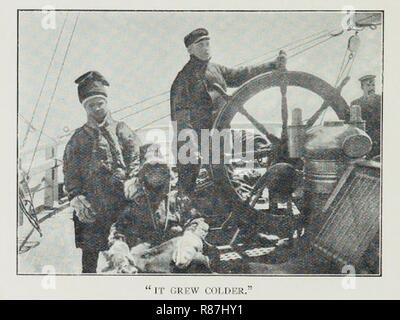 Cape-Adare Carsten-Borchgrevink--1899-SS-Southern-Cross-navire. Banque D'Images