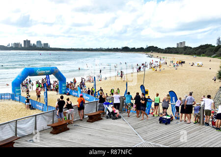 Belle MOOLOOABA BEACH QUEENSLAND AUSTRALIE Banque D'Images