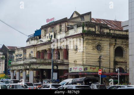 Architecture cinéma à Yangon, Myanmar. Banque D'Images