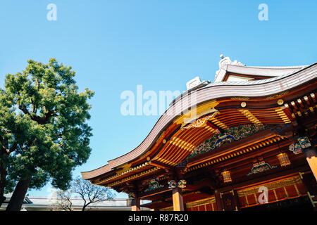 Yushima Tenmangu architecture traditionnelle à Tokyo, Japon Banque D'Images