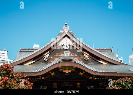 Yushima Tenmangu architecture traditionnelle à Tokyo, Japon Banque D'Images