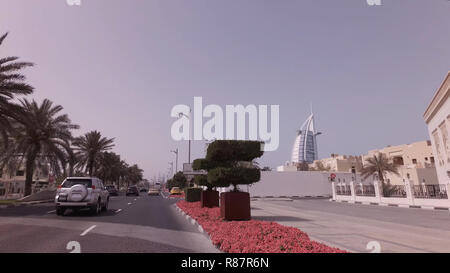 Voyage de voiture sur zone élite à Dubaï Jumeirah Banque D'Images