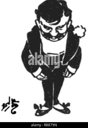 Caricature de L. Frank Baum par W. W. Denslow. Banque D'Images