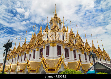 Loha Prasat à Bangkok, Thaïlande. Banque D'Images