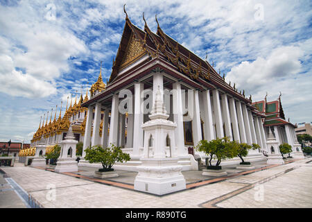 Wat Ratchanatdaram à Bangkok, Thaïlande. Banque D'Images