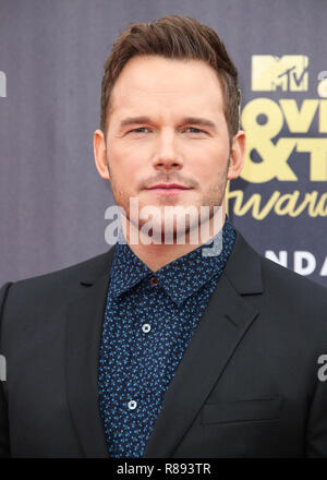 SANTA MONICA, LOS ANGELES, CA, USA - 16 juin : Chris Pratt à la 2018 MTV Film et TV Prix tenue au Barker Hangar le 16 juin 2018 à Santa Monica, Los Angeles, Californie, États-Unis. (Photo par Xavier Collin/Image Press Office) Banque D'Images