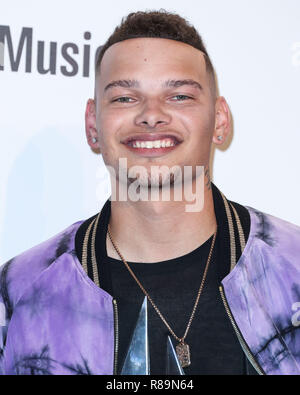 LOS ANGELES, CA, USA - 09 OCTOBRE : Kane Brown dans la salle de presse à l'American Music Awards 2018 qui a eu lieu au Théâtre Microsoft L.A. Vivre le 9 octobre 2018 à Los Angeles, Californie, États-Unis. (Photo par Xavier Collin/Image Press Office) Banque D'Images