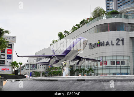 Centre Commercial Terminal 21 Pattaya Thaïlande Banque D'Images