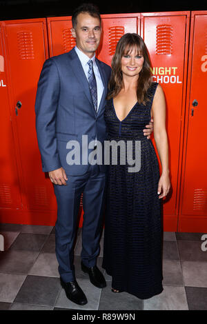 LOS ANGELES, CA, USA - 24 SEPTEMBRE : Matthew Rolph, Mary Lynn Rajskub au Los Angeles Premiere de Universal Pictures' 'l'école du soir" tenue au Regal Cinemas L.A. Stade 14 EN DIRECT le 24 septembre 2018 à Los Angeles, Californie, États-Unis. (Photo par Xavier Collin/Image Press Office) Banque D'Images