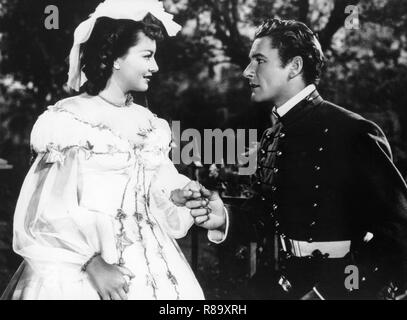 Ils sont morts avec leurs bottes Année : 1941 USA Réalisation : Raoul Walsh Errol Flynn, Olivia de Havilland Banque D'Images