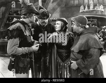 Les aventures de Robin des Bois Année : 1938 - USA Réalisateur : Michael Curtiz, William Keighley Patric Knowles, Alan Hale, Olivia de Havilland, Eugene Pallette Banque D'Images