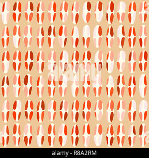 Résumé de fond transparent. Colorful hand-drawn formes ovales. Texture simple et moderne pour trend design Banque D'Images