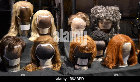 Les perruques et le maquillage à la Harry Potter À Leavesden Studios, London, UK Banque D'Images