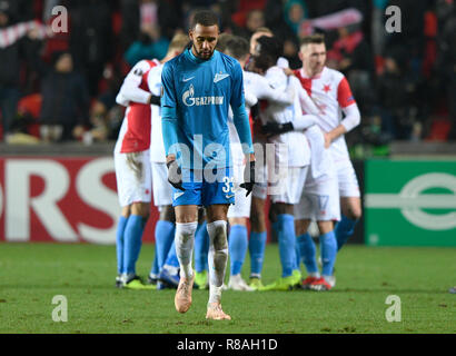 Prague, République tchèque. 13 Décembre, 2018. Hernani (Zenit) est perçu au cours de l'UEFA Europa League, Groupe, Groupe C, match entre SK Slavia Praha et le FC Zenit Saint-Pétersbourg, à Prague, en République tchèque, le 13 décembre 2018. Credit : Michal Kamaryt/CTK Photo/Alamy Live News Banque D'Images