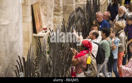 Nazareth, Israël. 29 Oct, 2018. Nazareth : Grotte de l'annonciation comme un lieu de pèlerinage. (29 octobre 2018) | dans le monde entier : dpa Crédit/Alamy Live News Banque D'Images