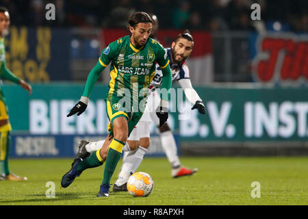 TILBURG - 14-12-2018, Koning Willem II stadion néerlandaise de football saison 2018 / 2019 de l'Eredivisie. ADO La Haye player Abdenasser El Khayati pendant le match Willem II - ADO. Banque D'Images