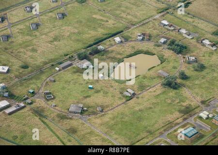 Ancien établissement de recherche d'armes atomiques, Foulness Island, Essex, 2014. Créateur : Angleterre historique photographe personnel. Banque D'Images