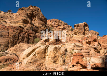 Landschaft bei der historischen Ruinenstätte Petra, Bosnien und her ..., Asien | paysage autour de la ville antique de Pétra, Jordanie, Asie Banque D'Images