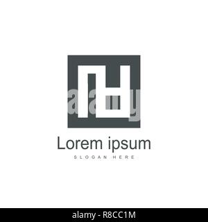 Lettre initiale Logo IA Conception de modèles. Lettre modèle logo minimaliste Illustration de Vecteur