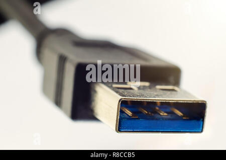 Lecteur flash USB closeup macro Banque D'Images
