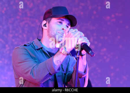 NEW YORK - DEC 11 : Jake Miller se produit en concert à 201 Mulberry Street le 11 décembre 2018 à New York City Banque D'Images