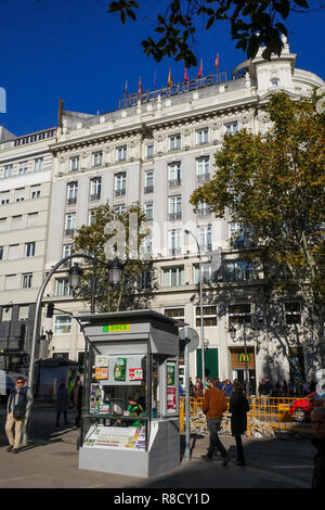 Une fois kiosque de loterie, Madrid, Espagne Banque D'Images