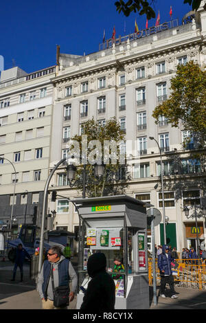 Une fois kiosque de loterie, Madrid, Espagne Banque D'Images
