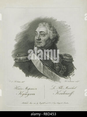 Portrait du maréchal Prince Mikhaïl Koutouzov (1745-1813), 1813. Banque D'Images