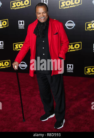 HOLLYWOOD, LOS ANGELES, CA, USA - 10 MAI : Billy Dee Williams à la première de Los Angeles Photos de Disney et Lucasfilm's 'Solo : Une histoire de la guerre des étoiles" qui a eu lieu au El Capitan Theatre le 10 mai 2018 à Hollywood, Los Angeles, Californie, États-Unis. (Photo par Xavier Collin/Image Press Office) Banque D'Images