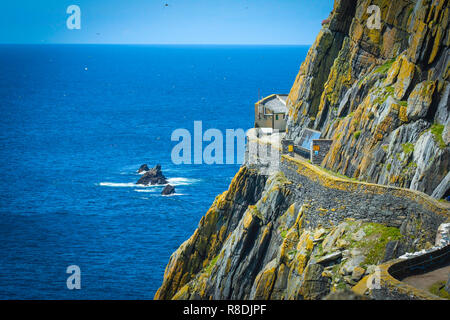 Bateau à Skellig Michael, Co Kerry Banque D'Images