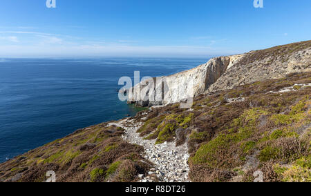 Cap de la Chèvre sur la presqu'île de Crozon (Finistère, France) Banque D'Images