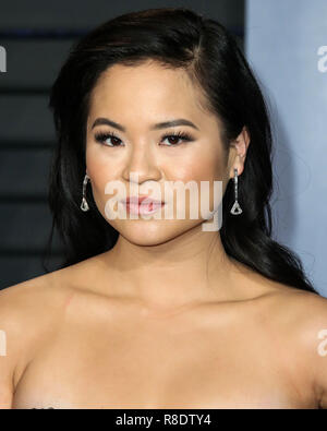 BEVERLY HILLS, LOS ANGELES, CA, USA - Le 04 mars : Kelly Marie Tran à la Vanity Fair Oscar Party 2018 tenue à l'Wallis Annenberg Center for the Performing Arts le 4 mars 2018 à Beverly Hills, Los Angeles, Californie, États-Unis. (Photo par Xavier Collin/Image Press Office) Banque D'Images